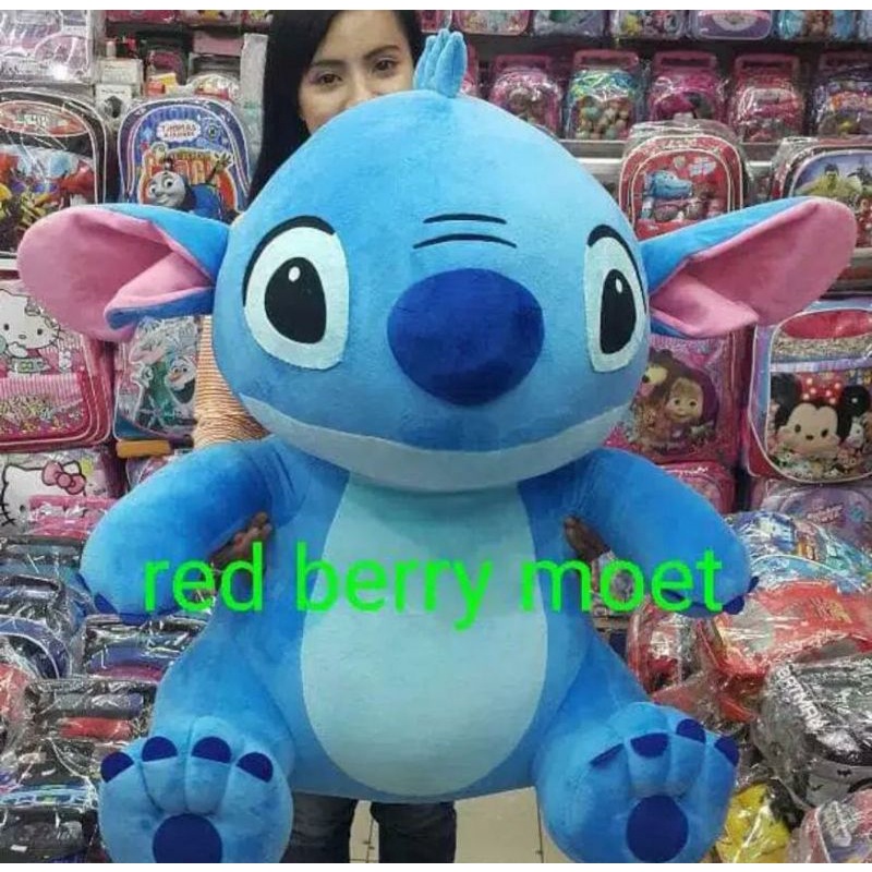Boneka Stitch jumbo / Boneka Stitch chosy jumbo - ukuran 80cm