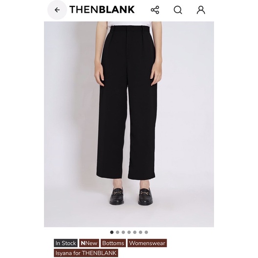 [BOOKED] THENBLANK X Isyana sarasvati - Waltz Pants Black