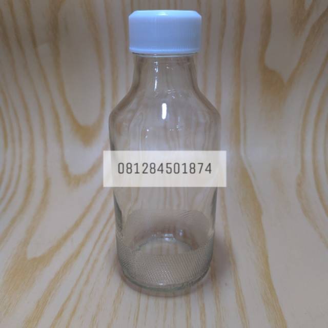 Botol kaca 100 ml ex botol uc tutup ulir