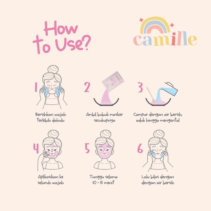 [BPOM] WASH OFF MASK BY CAMILLE BEAUTY 65gr - MASKER WAJAH DAN MASKER ORGANIK CAMILLE-3