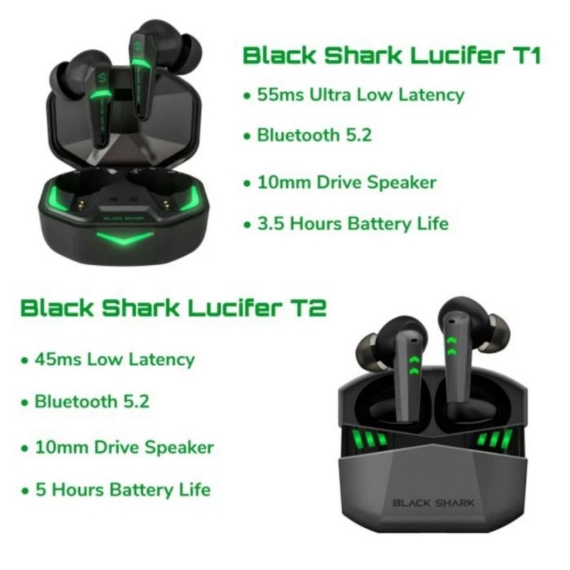 Black Shark Lucifer T1 T2 T4 T6 T10 T14 JoyBuds TWS Earphone Gaming