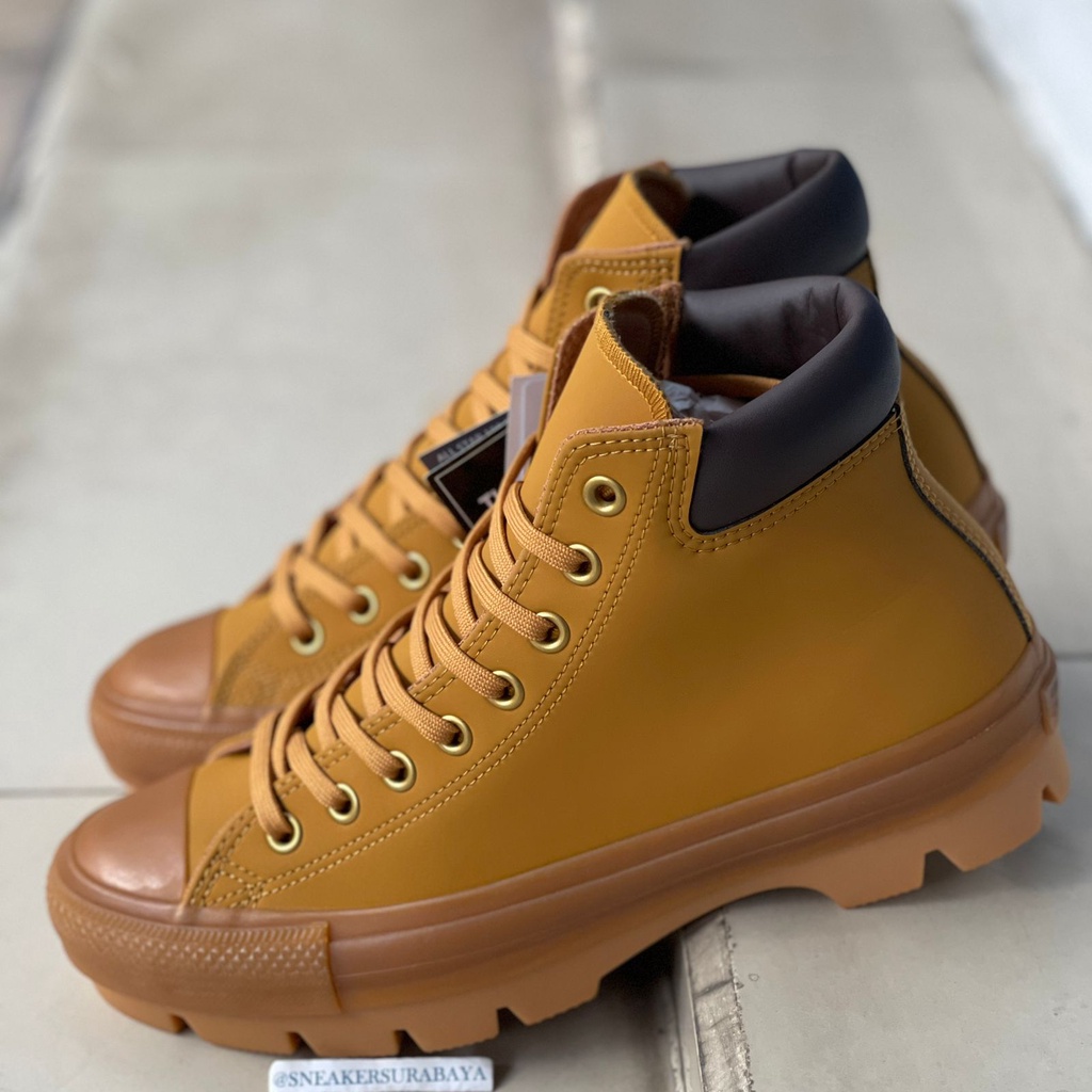 Converse All Star 100 Workboot Chunk Hi Wheat