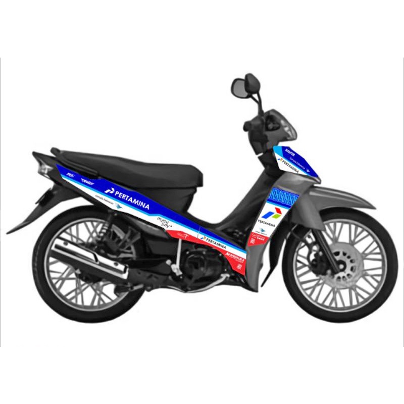 Decal Sticker Motor VEGA R / VEGA ZR / VEGA RR / VEGA FORCE LIVERY MANDALIKA Full Body Custom