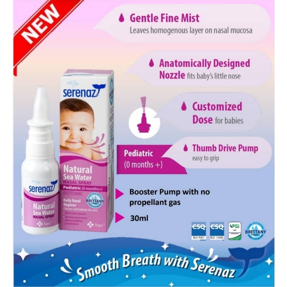 Original serenaz nasal spray baby dewasa adult bayi