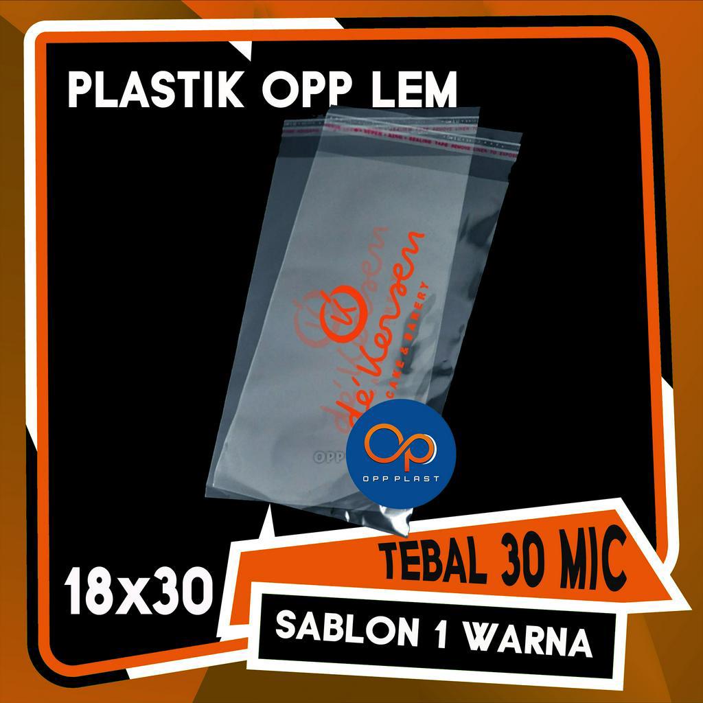 

Plastik OPP 18x30 (1000 lbr) sablon 1 warna