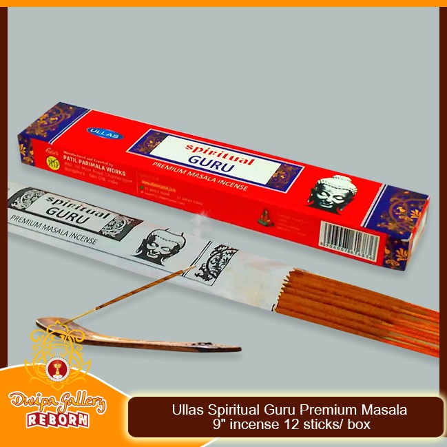 Ullas Spiritual Guru Premium Masala 9&quot; incense 12 sticks/ box