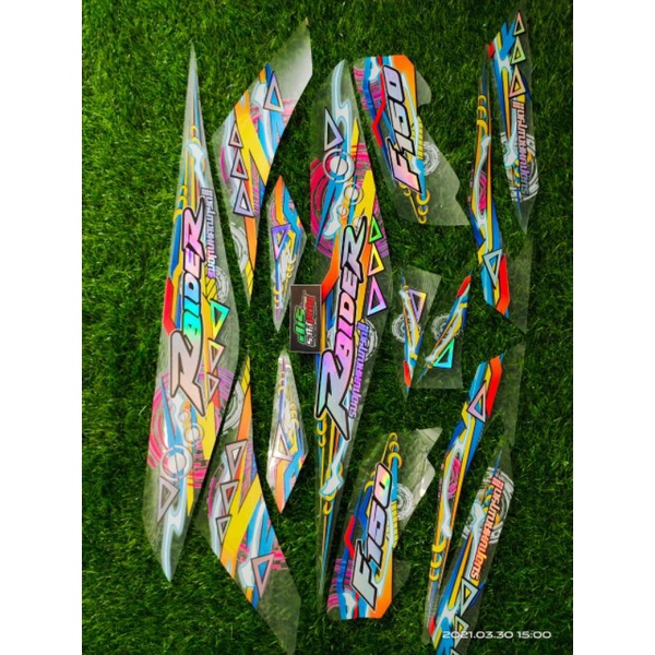 Striping Satria Fu 150 Faselift Transparan Hologram 2014