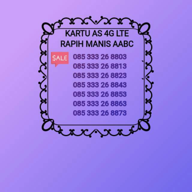 KARTU Sakti PERDANA TELKOMSEL KARTU AS TRIPLE 333