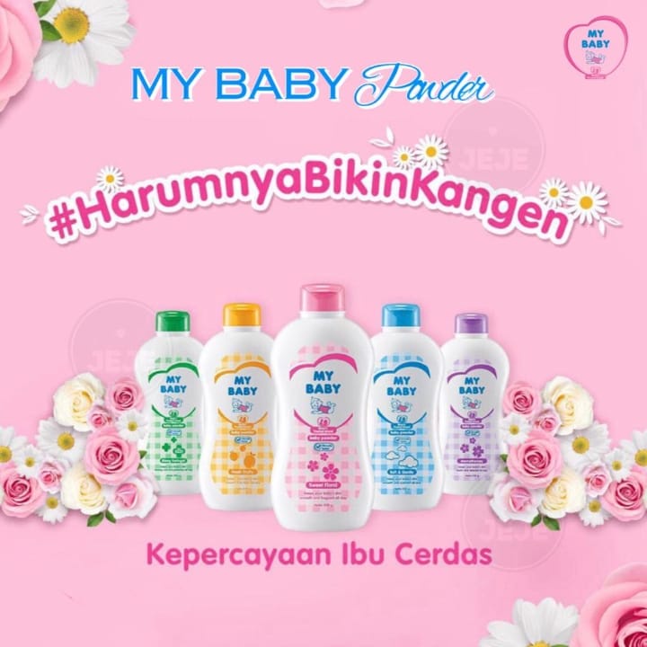 ❤ PAMELA ❤ MY BABY Powder | Telon Plus Biang Keringat bedak bayi 50 gr