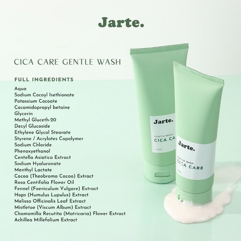 (GOSEND/COD) JARTE Cica Care Gantle Wash 100ml / Acne care facial foam