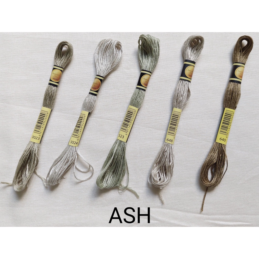 Benang Sulam CXC (Similar to DMC) ASH SERIES