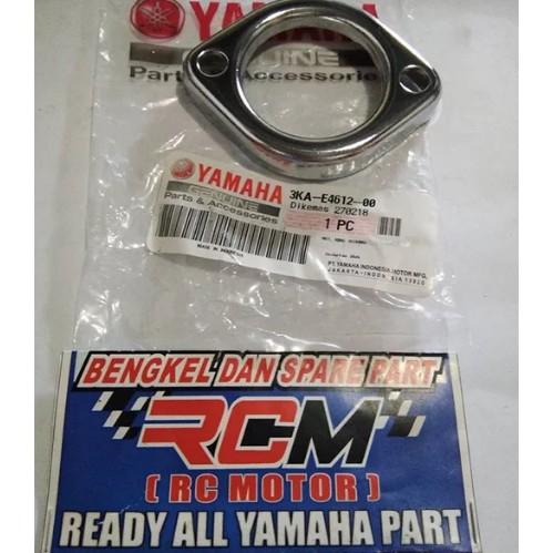 NUT RING PLAT KNALPOT KENALPOT EXHAUST RXKING RX KING RXK  BAGIAN ATAS ORI ORIGINAL YAMAHA YGP ASLI 3KA-E4612-00