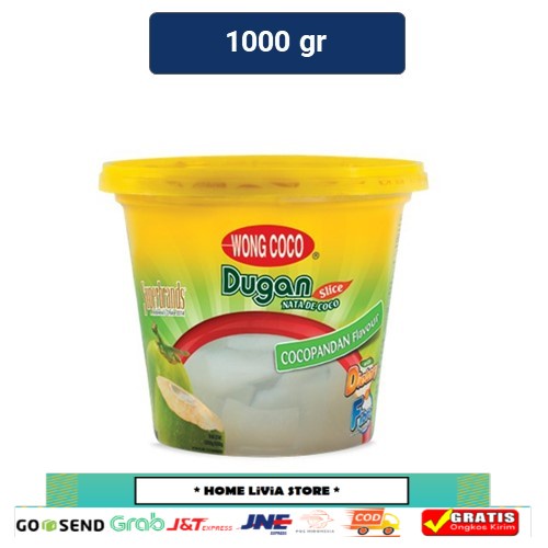 

Wong Coco Nata De Coco Dugan Slice Cocopandan 1000gr