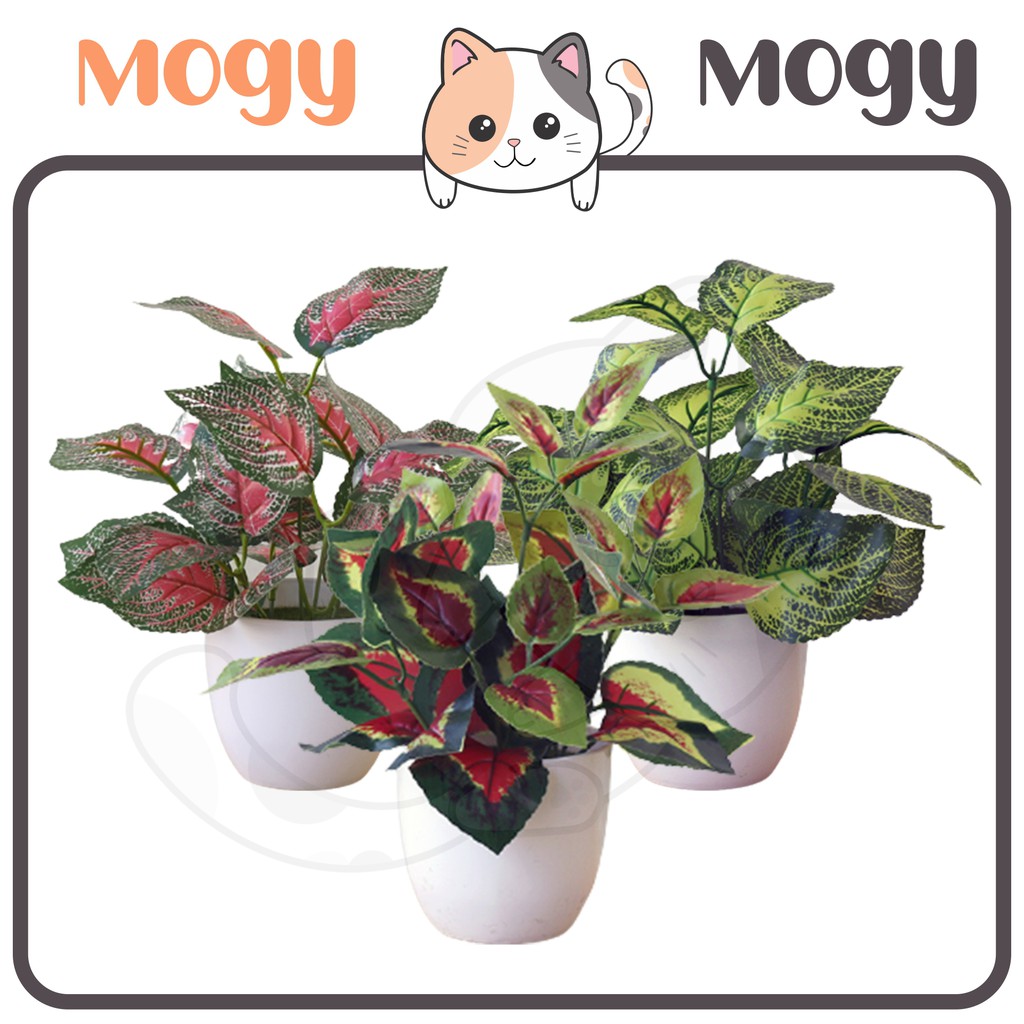 MOGYMOGY PT37 Pot Tanaman Hias Bunga Hias Plastik Pot Bongsai Artificial Flower Decoration