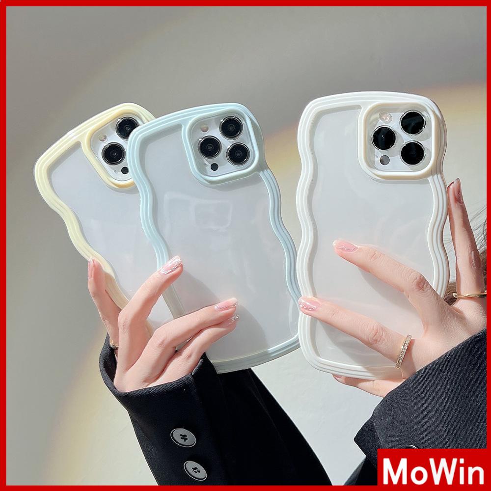 iPhone Case 2 in 1 Wave Candy Case Silicone Soft Case Clear Case Acrylic Frame Protection Camera Shockproof Compatible For iPhone 11 iPhone 13 Pro Max iPhone 12 Pro Max iPhone xr