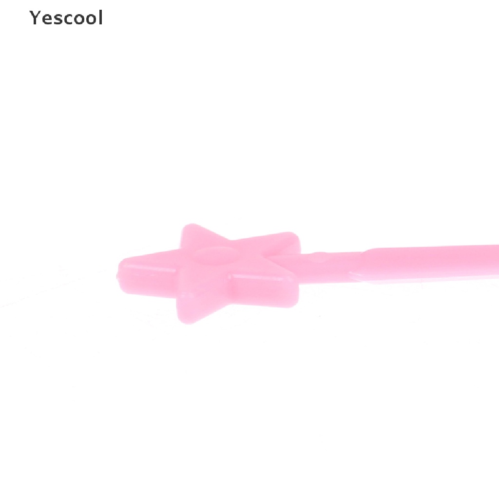 Yescool 6 / 20pcs Garpu Buah / Dessert / Kue Mini Motif Kartun Untuk Anak