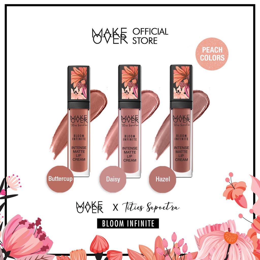 Make Over x Tities Sapoetra Intense Matte Lip Cream Bloom Infinite