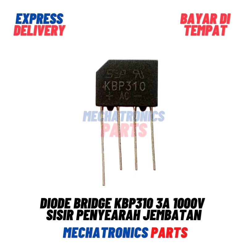 Diode Bridge KBP310 3A 1000V Sisir Dioda Penyearah Jembatan