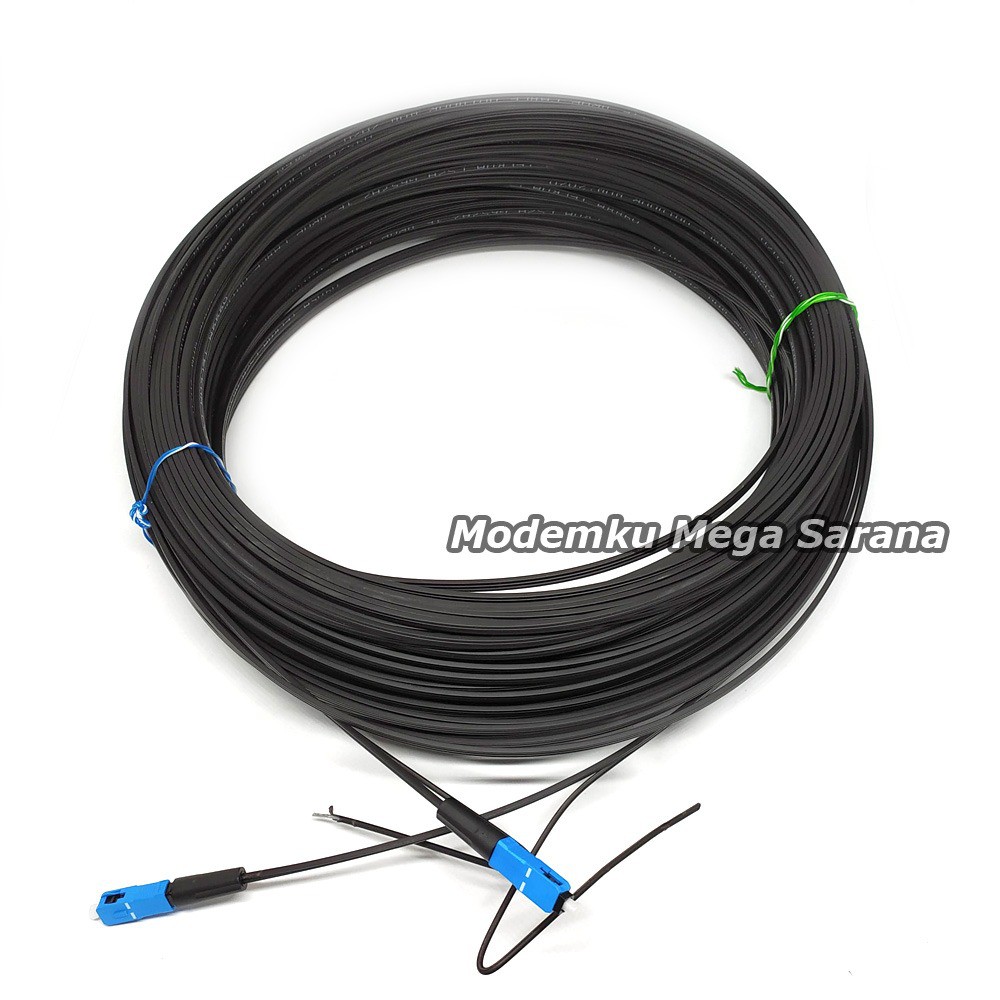 25 meter - Kabel Fiber Optik Optic FO + Fast Connector SC UPC FTTH 1 Core