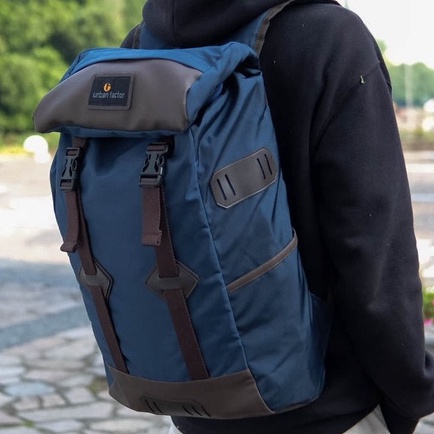 SKY SCRAPPER NAVY |ManNeedMe x URBAN| Tas Ransel Pria Tas Wanita Backpack ORIGINAL