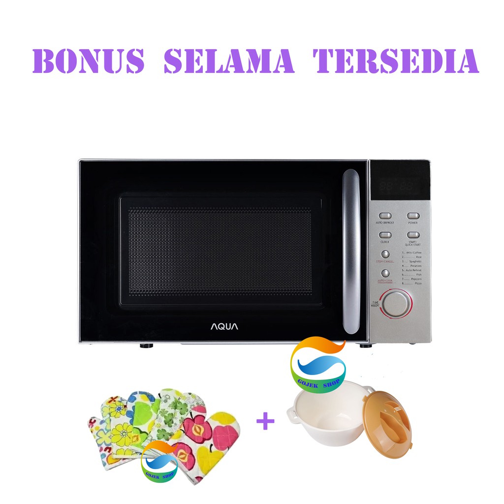 Microwave Low Watt -AQUA AEM-S1812S 17 Liter- 400 Watt - Digital