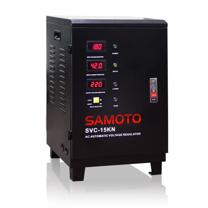 Stabilizer SAMOTO 15KVA Digital Display - Hitam 1phase