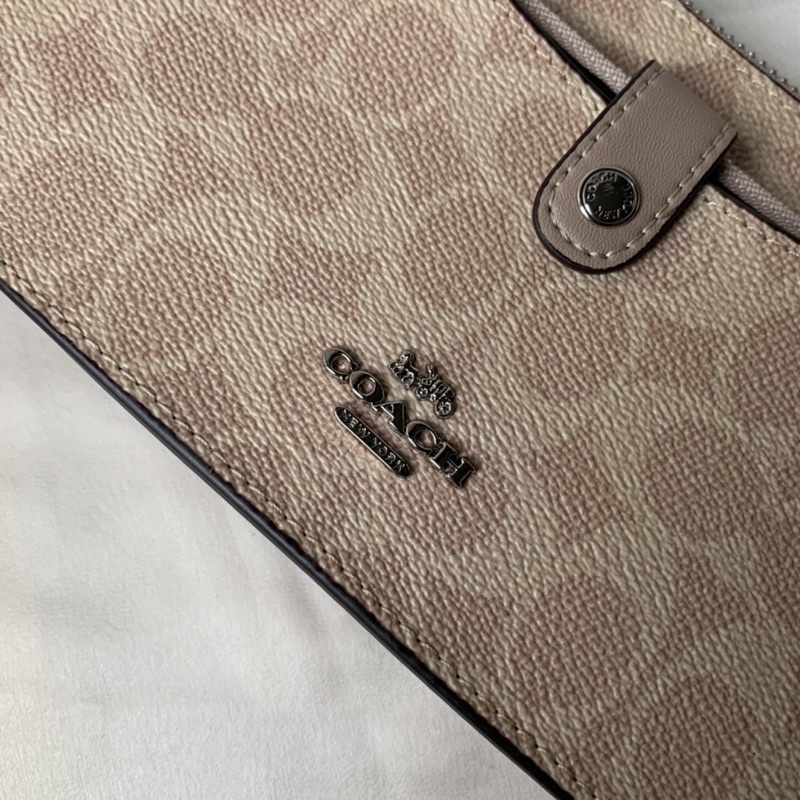 Noa Pop-Up Messenger In Colorblock Signature Canvas(Coach 37458)