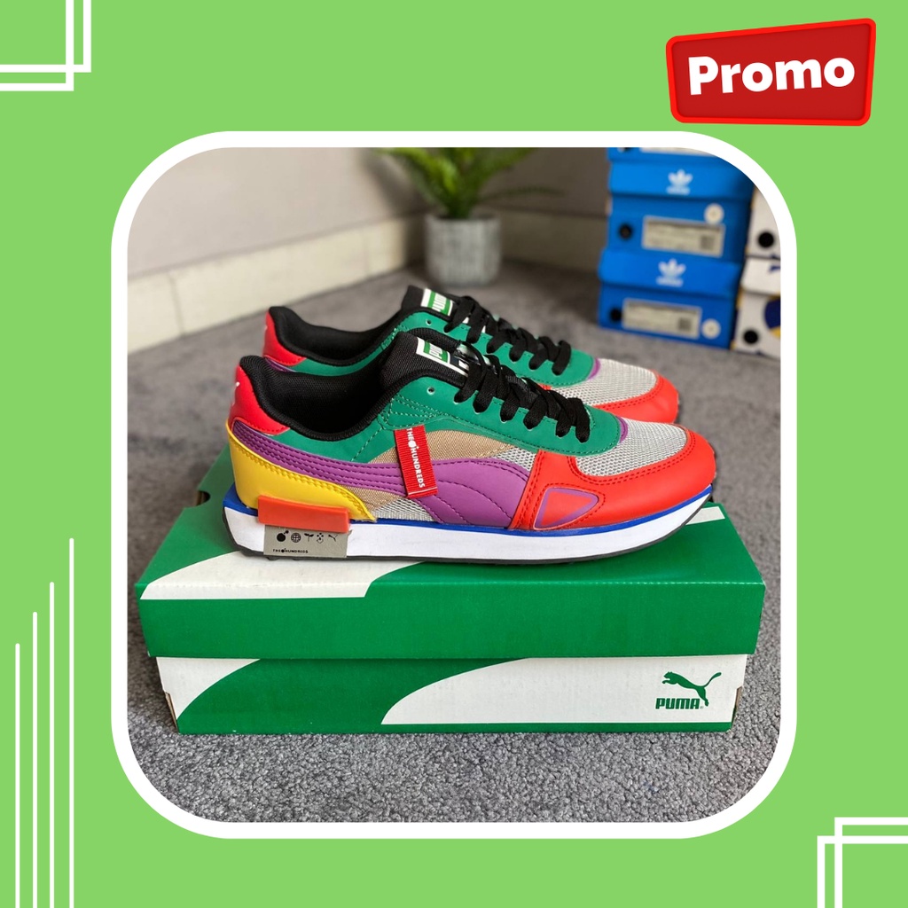 Sepatu Sneakers Puma Future Rider The Hundreds Molten Lava Perfect Kick Bnib