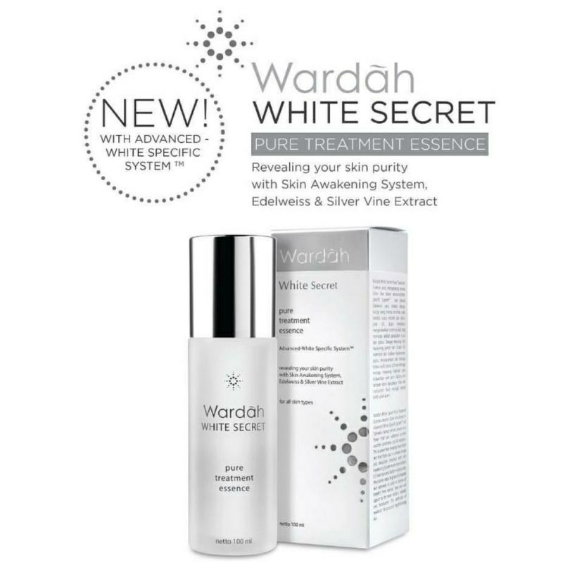 wardah secret white pure treatment essence 100 ml