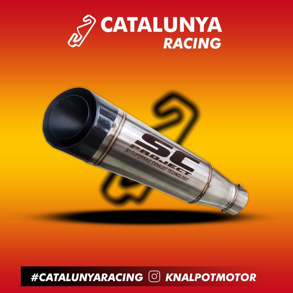 TERLARIS Knalpot Racing MX Vixion CBR150 CB150R GSXR Sonic Satria R15 Xabre SC PROJECT-TITAN