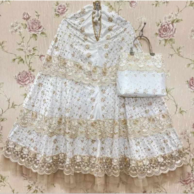 MUKENA DEWASA CANTIK MEWAH ELEGAN SUTRA PREMIUM