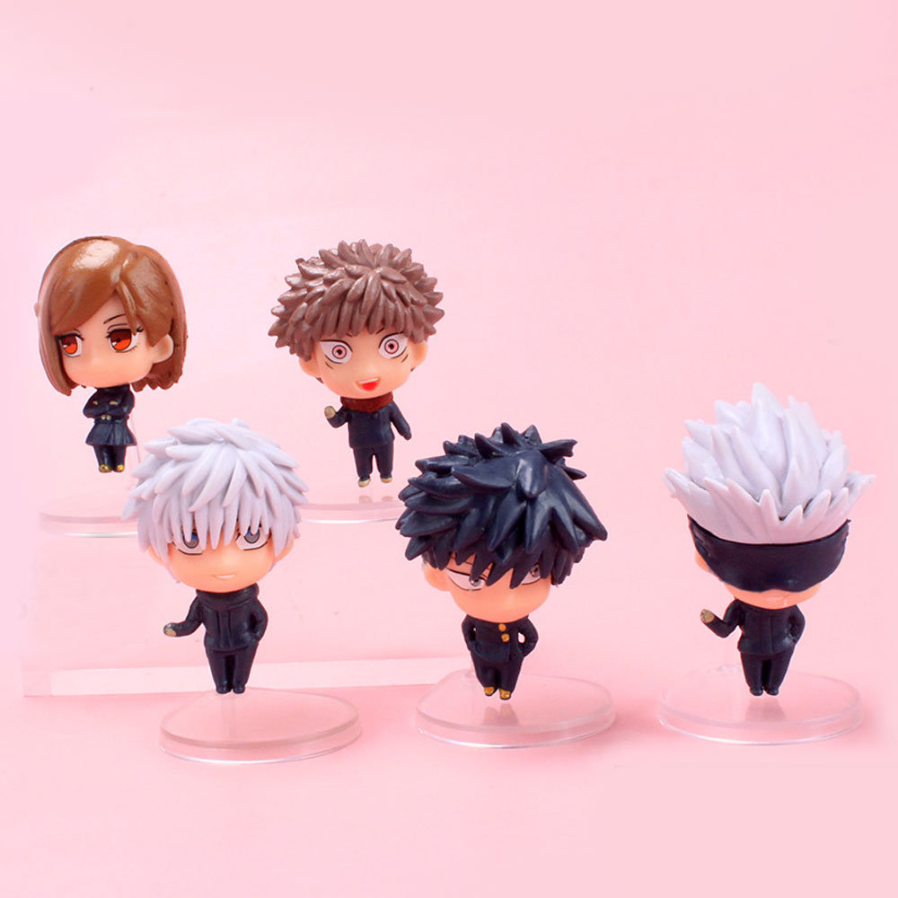 5pcs / Set Mainan Action Figure Model Anime Jujutsu Kaisen Bahan Pvc Untuk Koleksi