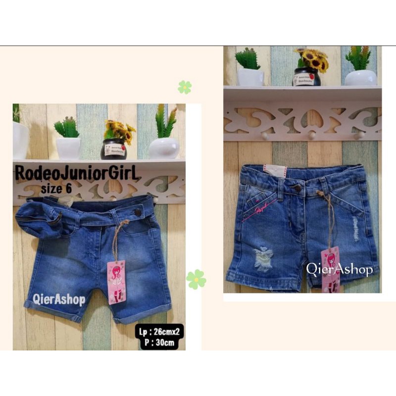celana pendek hotpant anak rodeo junior girl/rodeojunior