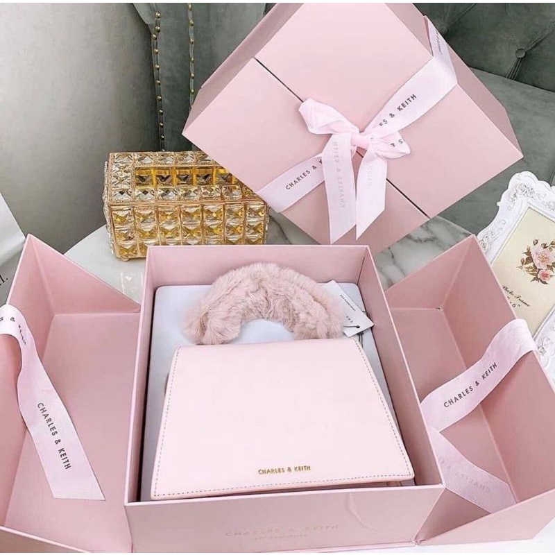 TAS CK BULU BULU /ck544 TAS LUCU /TAS KADO /CK GIFT SET COMPLETE WITH BOX