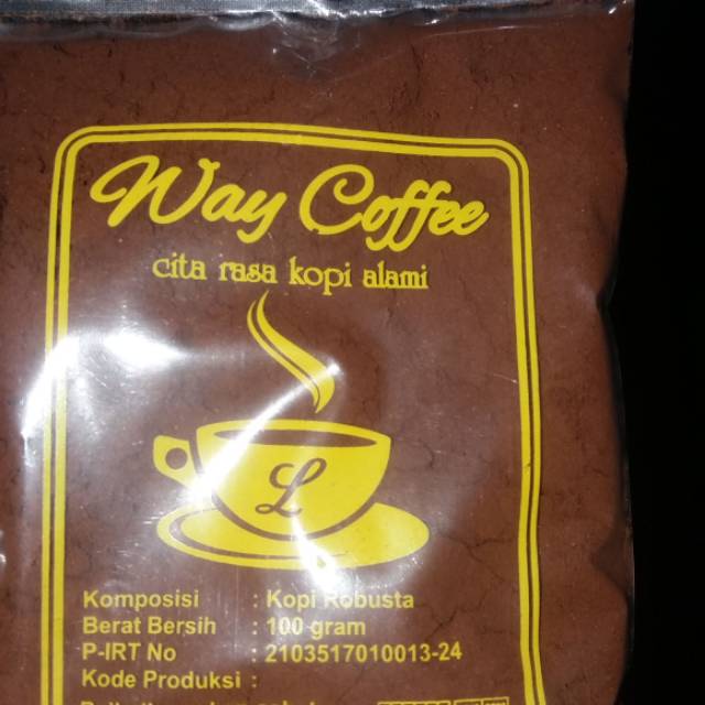 

Kopi Robusta Lampung " Way Coffee" 100gram