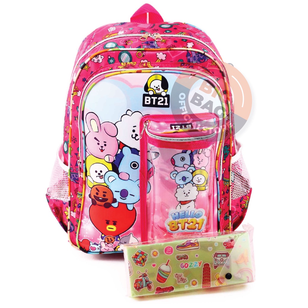 Tas Ransel Sekolah Anak TAS Korea TAS ANAK Idol Korea HELLO TUBE + FREE TEMPAT PENSIL MIKA TAS SEKOLAH TK / SD Tas Korea School Backpack Hits Terlaris Promo Diskon