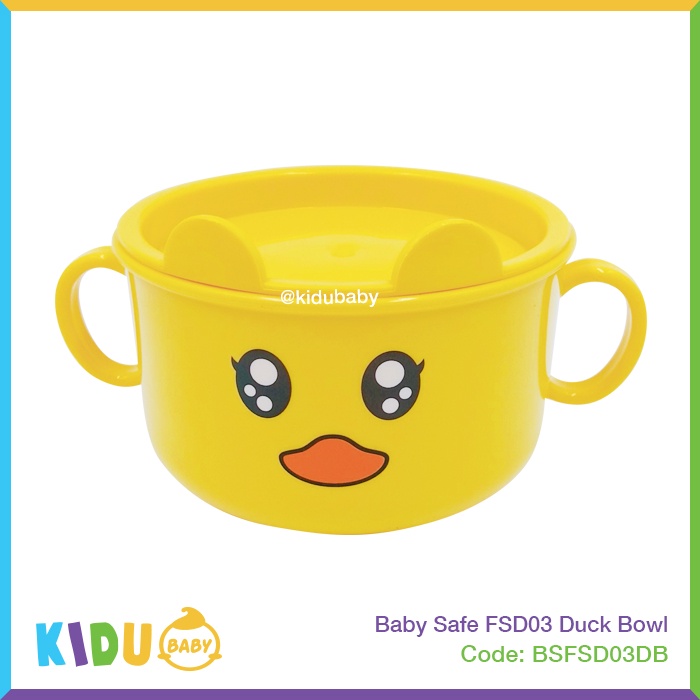 Baby Safe Dining Bowl FSD03 Mangkok Makan Bayi Duck Kidu Baby