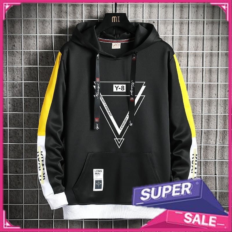 Sweater Hoodie Pria Y-8 Hodie Fleece
