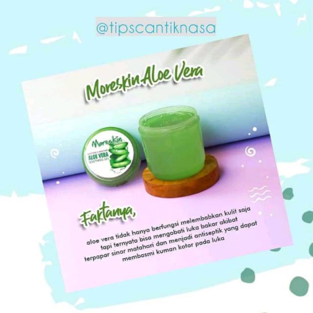 Aloe vera gel moreskin