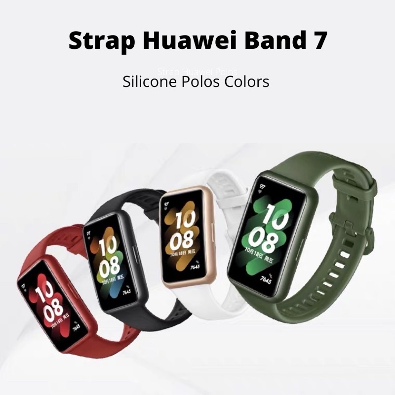 Strap Huawei Band 7 Polos Tali Huawei Band 7 Silicone Polos