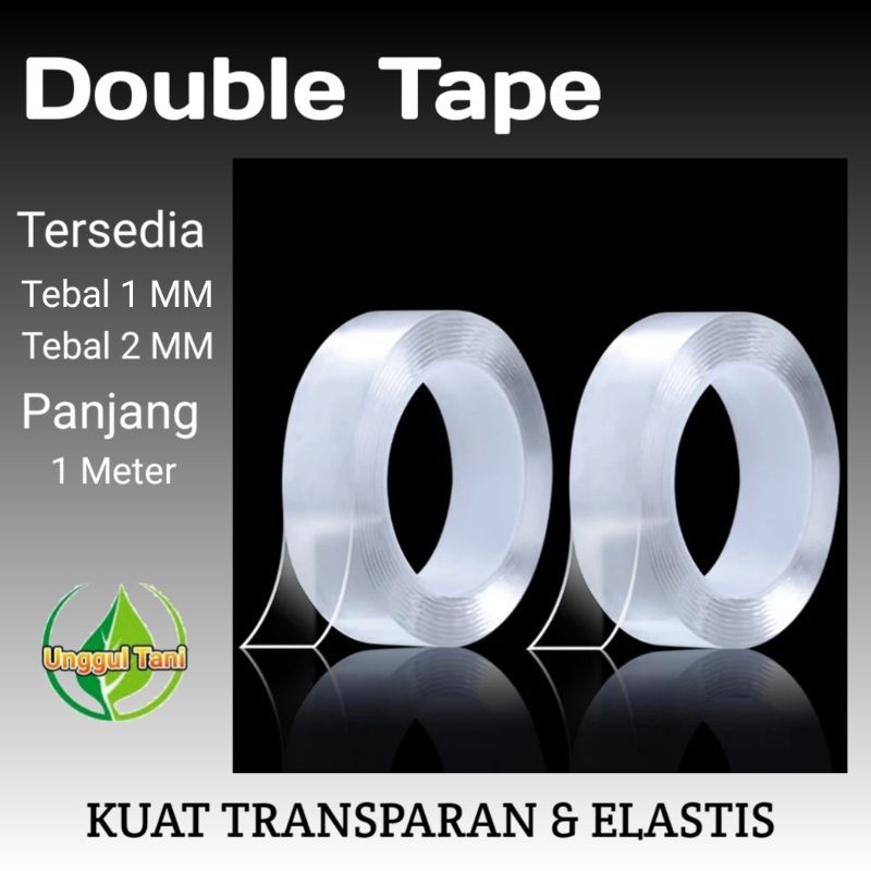 

Double Tape Merekat dua sisi kuat transparan dan elastis