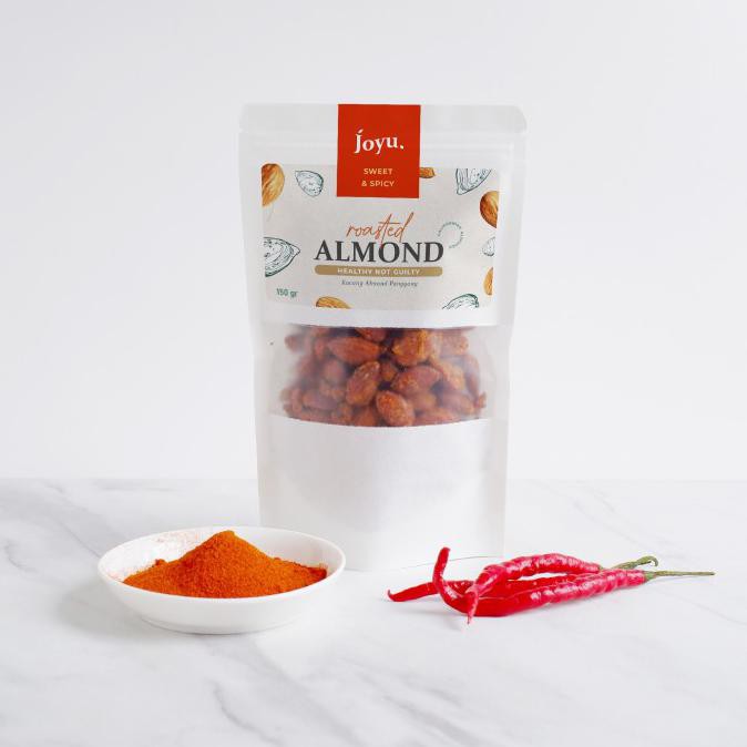 

Pasti Ready Snack Roasted Almond Panggang - Sweet & Spicy 150 Gr Joyu