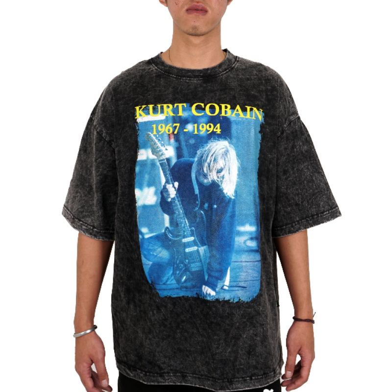 T SHIRT KAOS PLAY KURY COBAIN WASH PREMIUM AUTHENTIC BESTSELLER