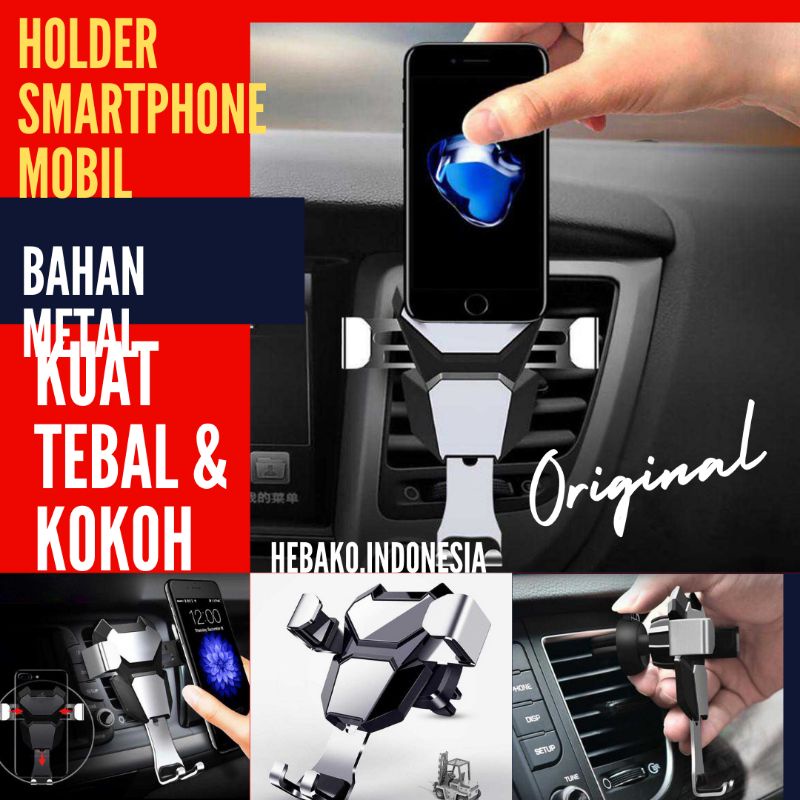 Car Holder Universal / Tempat HP di Mobil - Holder HP Original - Holder HP Mobil - Holder Smartphone