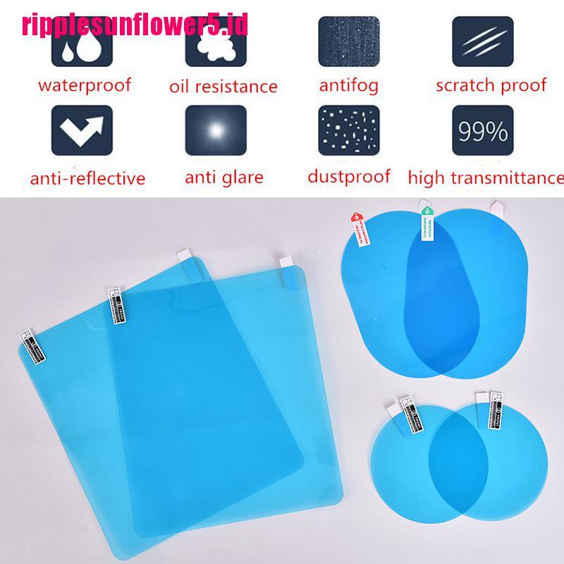 # Kaos T-Shirt Wanita Lengan Pendek Motif Print #2pcs Stiker Film Anti Kabut / Hujan Untuk Kaca Spion Mobil