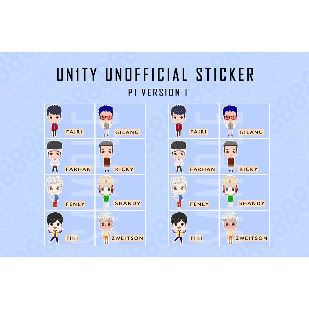UN1TY Unofficial Sticker - PI Version 1