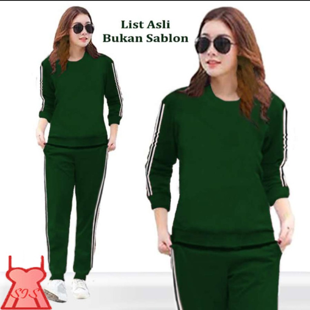 LVB Setelan Training Wanita LIA / Track Suit Wanita / Setelan Olahraga Wanita  Uk.L-XL-XXL-3XL