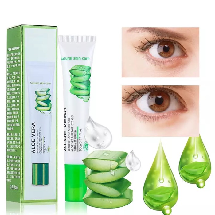 PROMO ALOE VERA Eye Gel Cream Kantong Mata Panda & Kerutan Kantung Mata Eye Cream Krim Mata Serum Ma