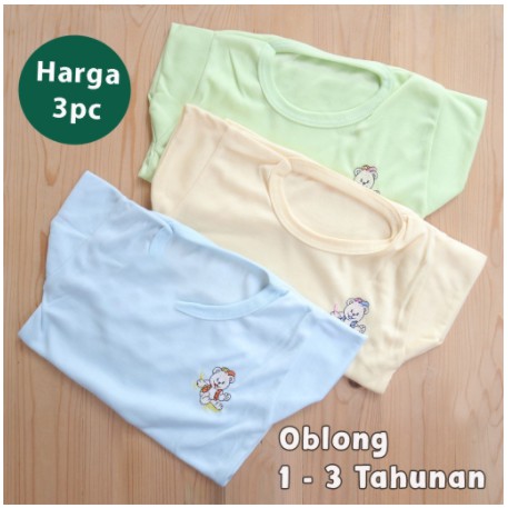 Oblong Bayi Luga Lengan Pendek | Kaos Baby | Atasan Bayi | Sguna | Ecer Satuan 1 Pcs