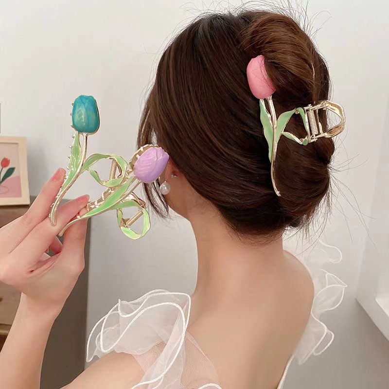 (Hello Girl) f146 Jepit Rambut Wanita  Jedai Wanita Mutiara Manik Manik Bling Bling Import